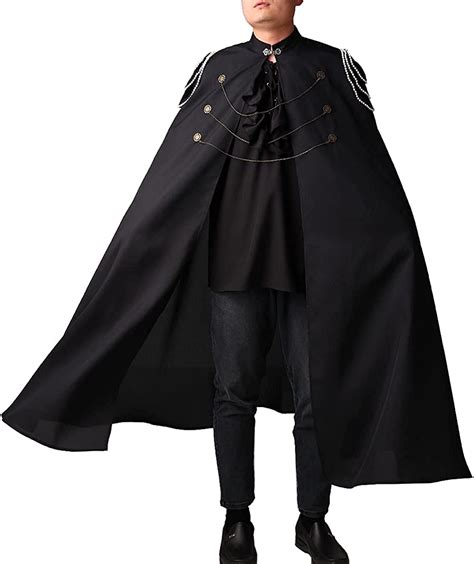 Cosdreamer Men Costume Cloak Witch Cloak Renaissance Medieval Cape