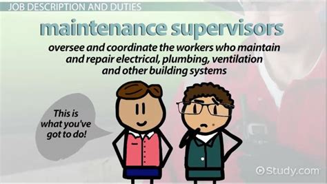 Currently supervisors and maintenance personnel take the same course when joining plnt. Maintenance Supervisor: Job Description, Duties and ...