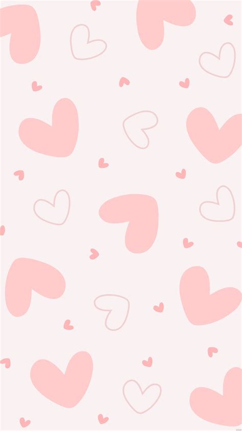 Pastel Pink Heart Background In Illustrator Eps  Svg Download