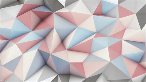 Wallpaper Digital Art Abstract 3d Artwork Low Poly Symmetry