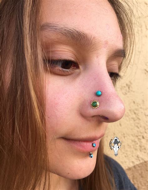 Our Lovely Client Valerie With Her New High Nostril Piercings Rocking