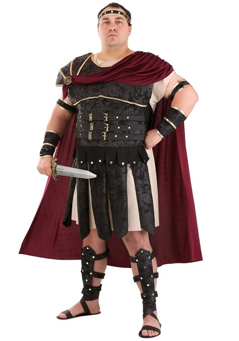 Mens Plus Size Roman Gladiator Costume