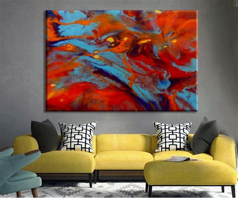 Oversize Art Print Colorful Art Large Canvas Print Abstract Etsy