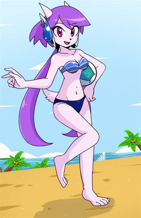 Rule 34 Anthro Aquatic Dragon Beach Bikini Blush Commander Torque