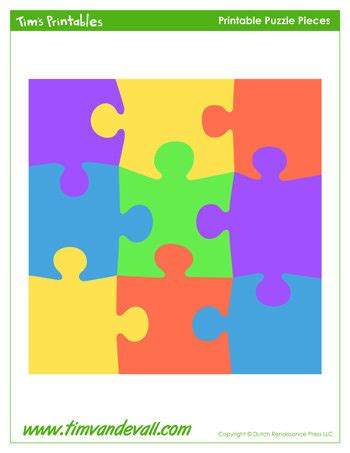 Instead of buying puzzle game that can cost you a lot of money, there is no sin in making one on your own. Puzzle Template - Tim's Printables