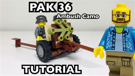 Ww2 Lego Pak 36 Anti Tank Gun In Ambush Camo Tutorialinstructions