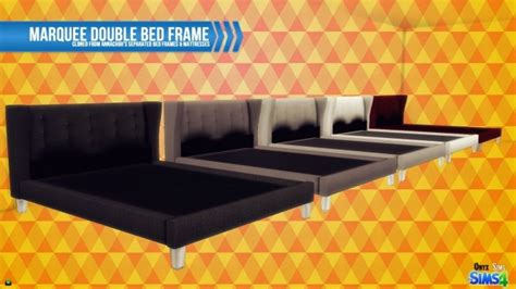 Marquee Double Bed Frame At Onyx Sims Sims 4 Updates