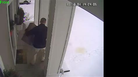 Thief Caught On Camera Stealing Package From Morningside Doorstep
