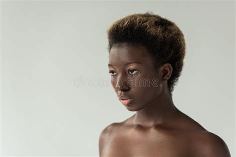 Ragazze Afro Americane Nude Che Guardano Immagine Stock Immagine Di