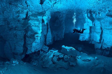 The Largest Gypsum Underwater Cave In The World Orda Cave In Russia
