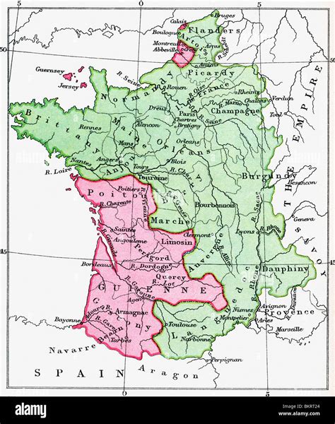 Medieval Map Of France