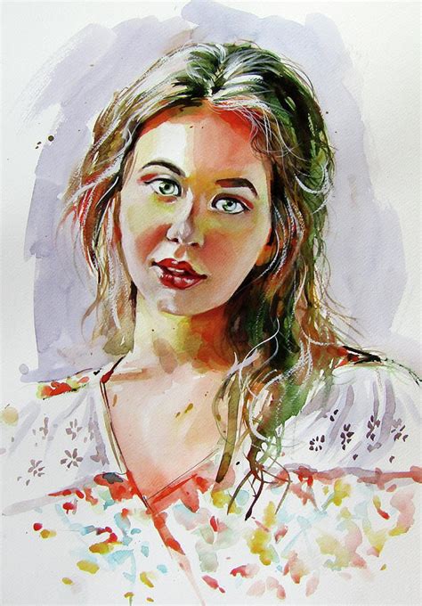 Charming Girl Ii Painting By Kovacs Anna Brigitta Fine Art America