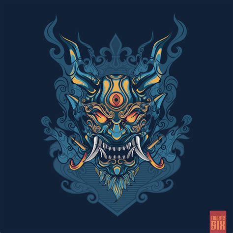 Samurai Demon Mask Wallpaper