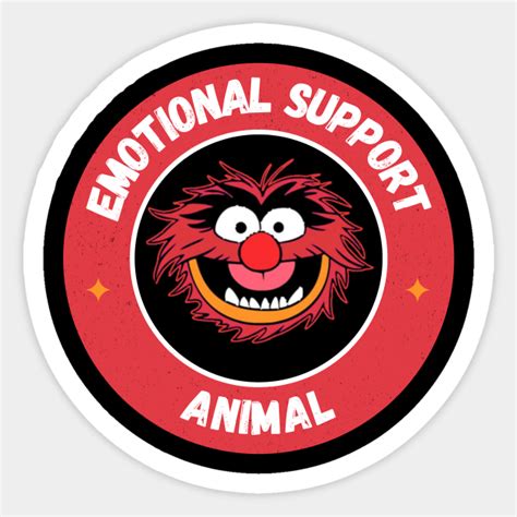 Muppets Emotional Support Animal Emotional Support Animal Sticker