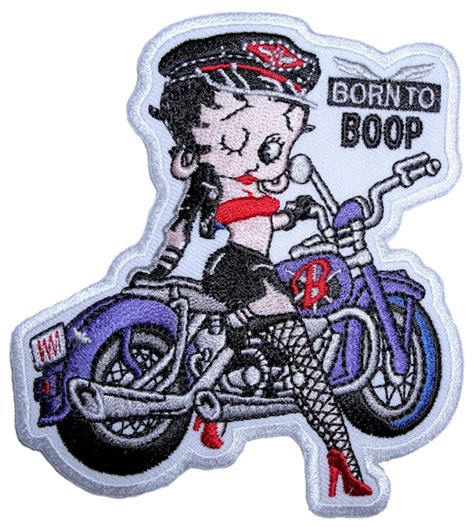 Betty Boop Motorcycle Babe Lady Biker Patch Quality Biker Patches