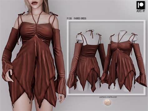 Fairies Dress P128 загрузить для Симс 4