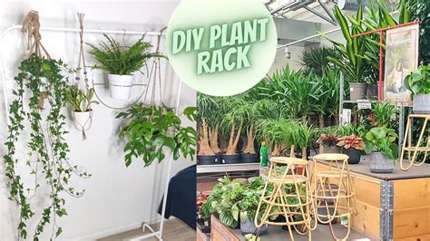 Diy Turning Ikea Clothing Rack Into Plant Decoration Youtube