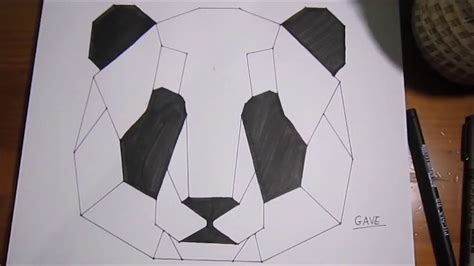 Dibujos GeomÉtricos 6 Oso Panda Youtube