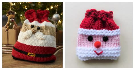 Christmas Gift Bag Free Knitting Pattern