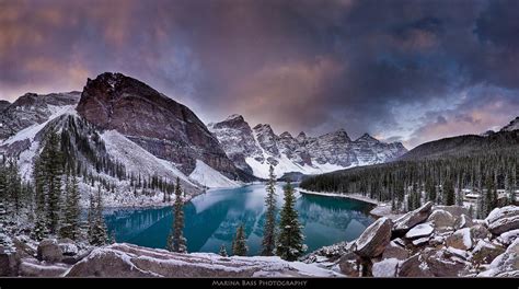Lake Moraine Winter Sunrise While Life Back In Nyc Flickr