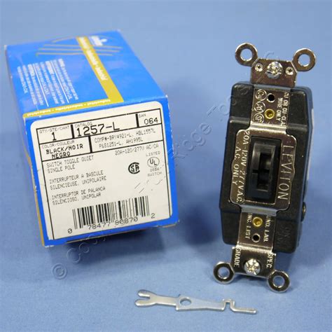 Leviton Spdt 20a Locking Momentary Contact Switch Center Off 120277v