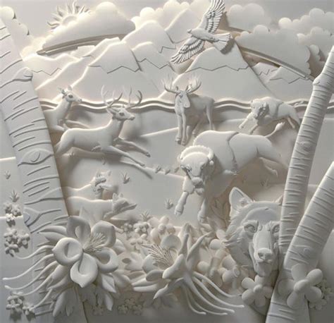 Amazing 3d Paper Sculpture By Jeff Nishinaka Design Swan