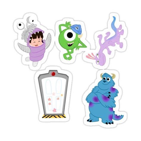 Working Monsters Sticker Bundle Sticker By Doodlepaint En 2021