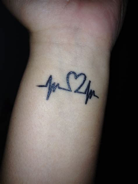 Heartbeat Tattoo On Wrist Heartbeat Tattoo On Wrist Heart Tattoo Wrist Word Tattoos