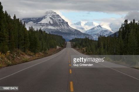 View Of Open Road Through Rocky Mountains High Res Stock Photo Getty