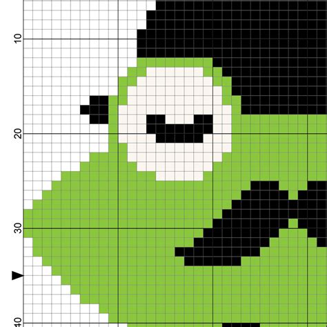 This design is made to fit on a 5 x 5 frame if stitch on 14ct. Charts Club Members Only: Classy Frog Cross Stitch Pattern ...