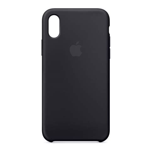Iphone X Silicone Case Black Apple