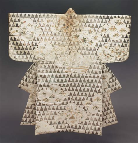 Noh Theater Costume Worn As An Undergarment Surihaku For A Young