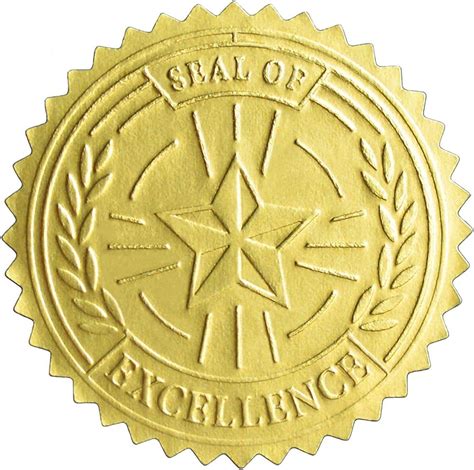 Embossed Gold Foil Certificate Seals Seal Of Ubuy Nigeria