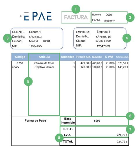 Cómo hacer una factura Guía Práctica para incluir el IVA EPAE