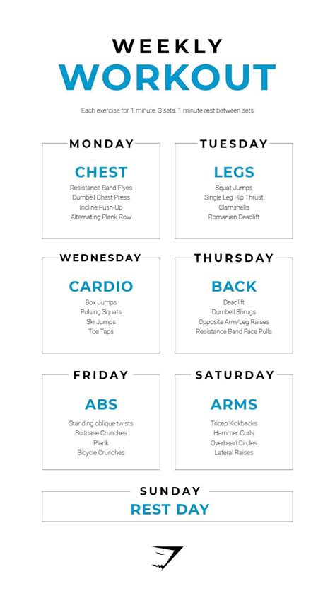 Gym Workout Plan By Hm Fitness Club Weekly Workout Weekly Workout