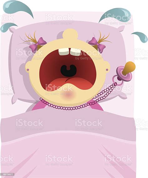 Crying Baby Girl Stock Illustration Download Image Now Baby Human