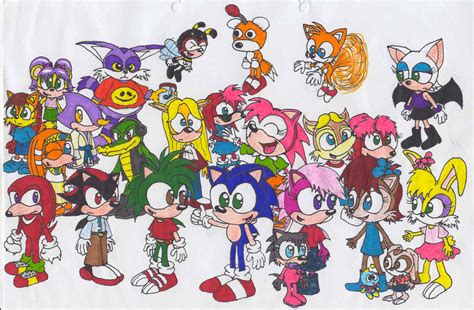 Sonic Kids Comic Cast By Kimmy The Echidna On Deviantart