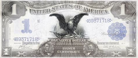 Lincoln And Grant Eagle 1899 American One Dollar Bill Currency