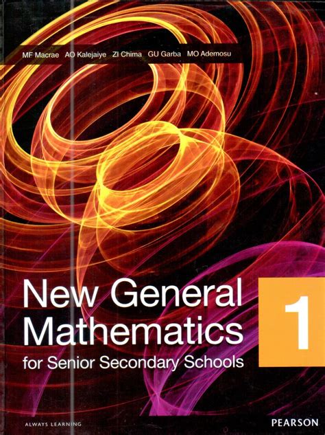 Pearson Nigeria New General Mathematics For Ss School Student Book 1