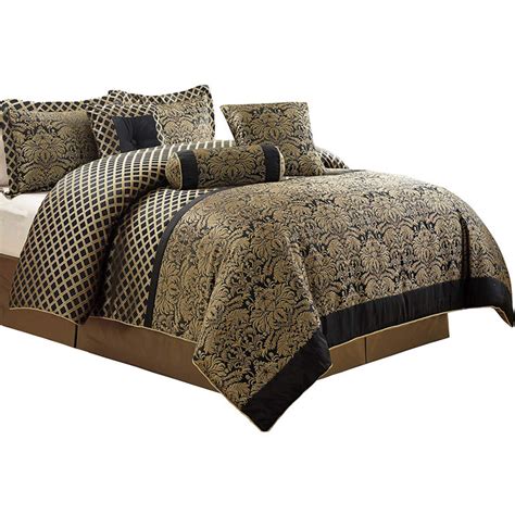 Astoria Grand Resto Blackgold Microfiber 7 Piece Comforter Set Wayfair