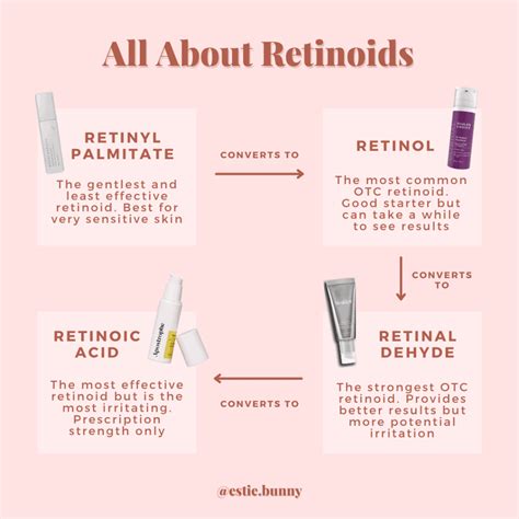 Retinol Vs Retinoid The 4 Main Types Of Retinoids Estie Bunny