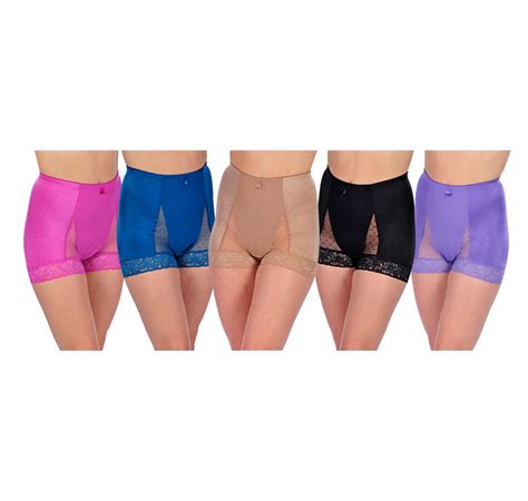 Rhonda Shear 5 Pack Lace Mesh Dot Pin Up Girl Panty Panties 5 Colors