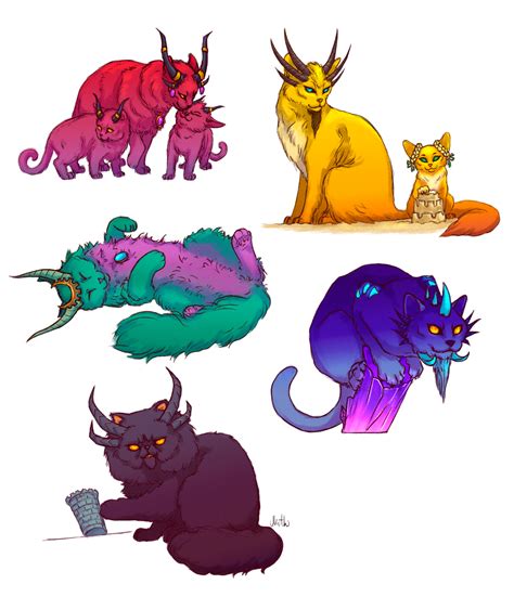 Hey Long Promised And Finally Made D Dragon Aspects As Cats It Was