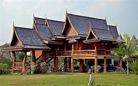 Traditional Roof In Thai Architecture Bambubuild