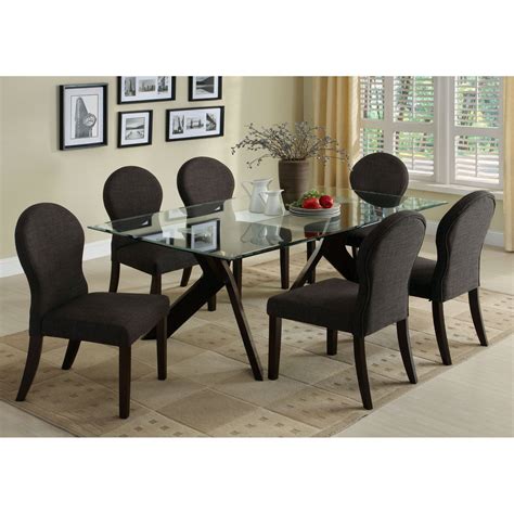 Have To Have It Furniture Of America Melavue 7 Piece Tempered Glass