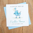 Personalised Baby Boy Cards New Baby Cards Personalised - Etsy UK