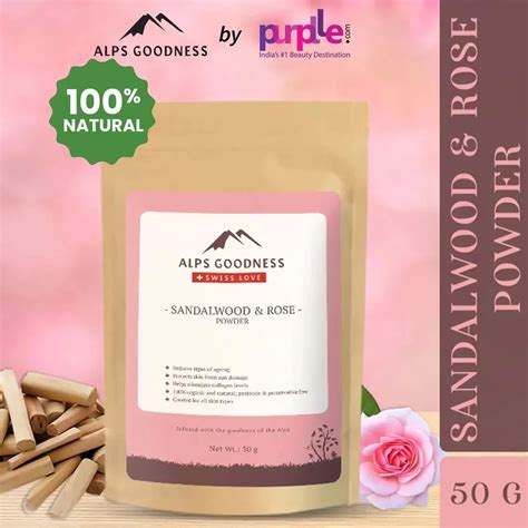 Buy Alps Goodness Sandalwood And Rose Powder 50 Gm Online Purplle