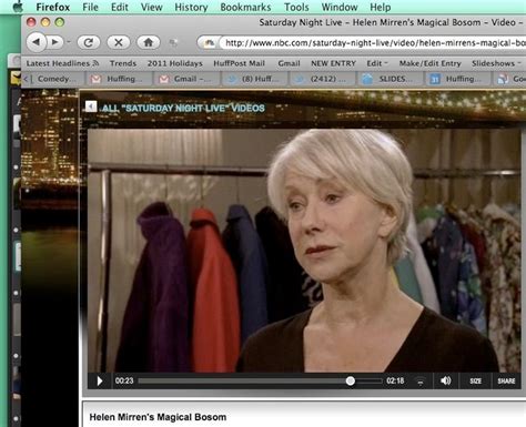 Helen Mirrens Magical Bosom Stars In Snl Digital Short Video
