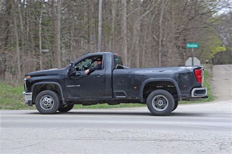 2020 Chevy Silverado Hd Regular Cab Dually Spied Uncovered Suvs And Trucks