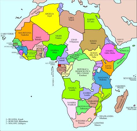 Área Historia Geografía Y Economía Tercero De Secundaria Mapa De África